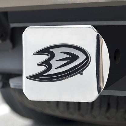 Anaheim Ducks Hitch Cover Solid Metal with Raised Chrome Metal Emblem 2" Square Type III by Fielders Choice