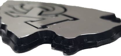 Ottawa Senators Auto Emblem, Plastic Molded, Silver Chrome Color, Raised 3D Effect, Adhesive Backing by Fielders Choice