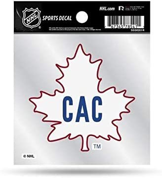 Montreal Canadiens 4x4 Inch Decal Sticker Retro Logo Clear Backing by Fielders Choice