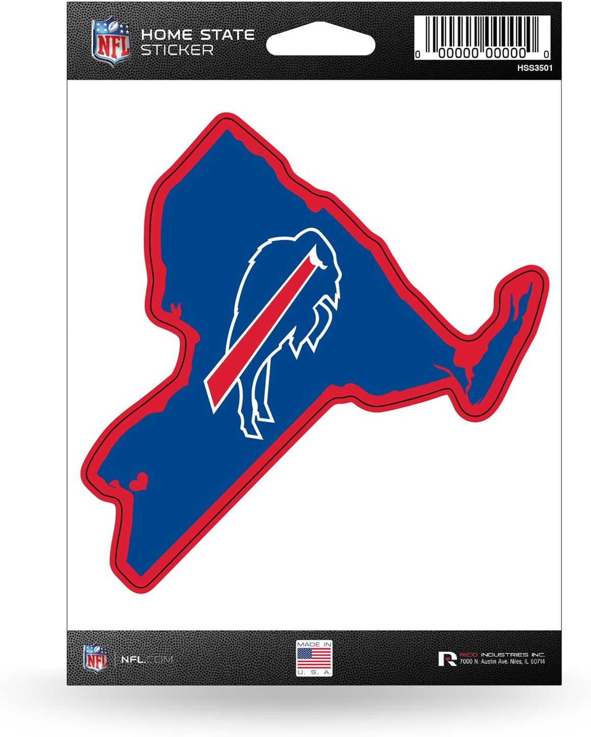 NFL Rico Industries Home State Sticker, Buffalo Bills by Fielders Choice