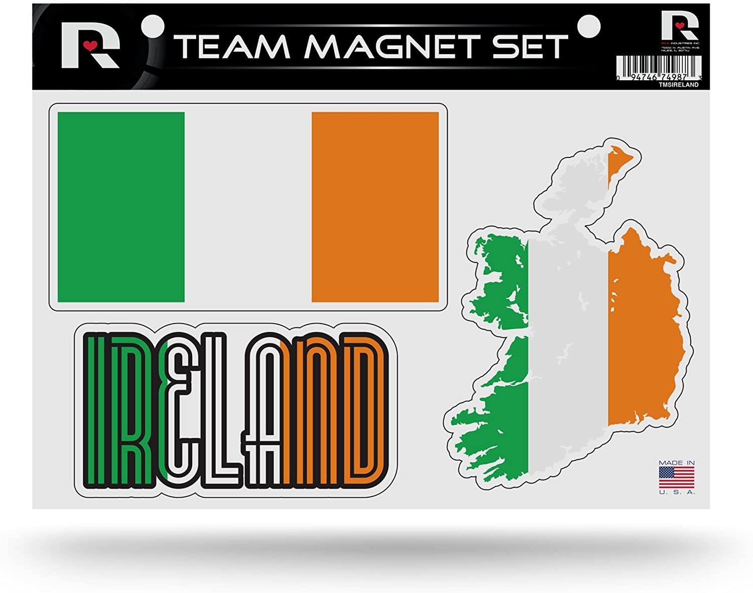 Ireland National Soccer Die Cut Team Magnet Set by Fielders Choice