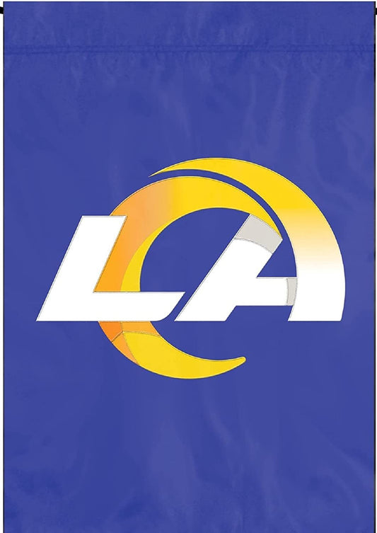 Los Angeles Rams Premium Garden Flag Banner Applique Embroidered 12.5x18 Inch by Fielders Choice