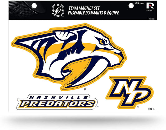 Nashville Predators Multi Magnet Sheet Shape Cut 8x11 Inch by Fielders Choice