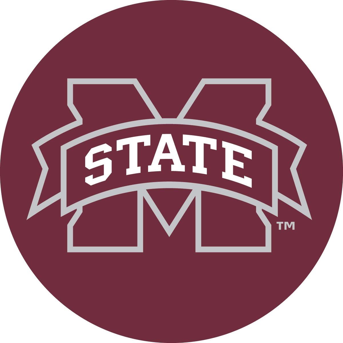 Mississippi State Bulldogs DECAL RR 4" Round Vinyl Auto Home Window Glass University of by Fielders Choice