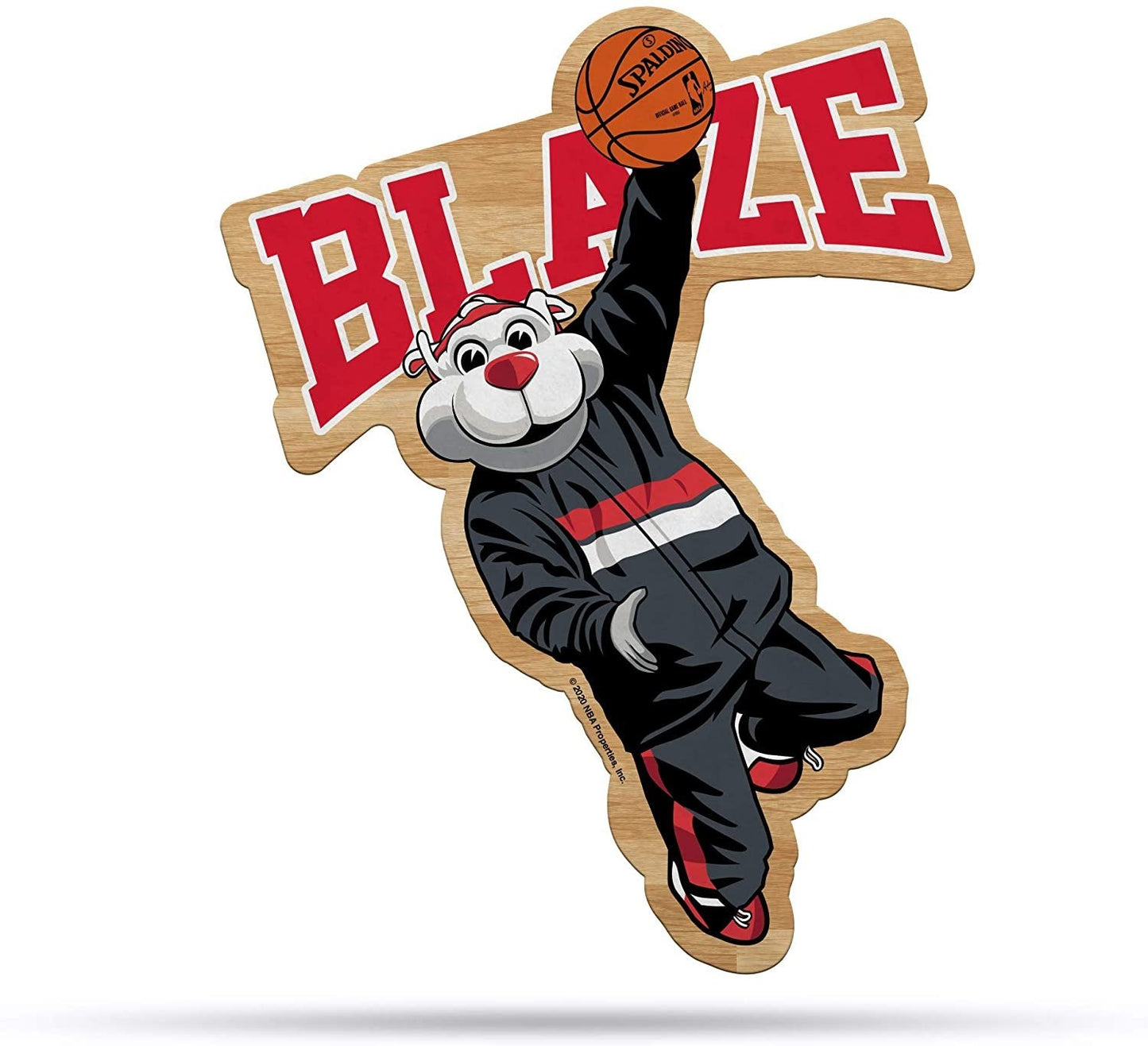 NBA Portland Trail Blazers NBA Mascot Shape Cut Pennant, Team color, Item footprint: 18" x 18" by Fielders Choice