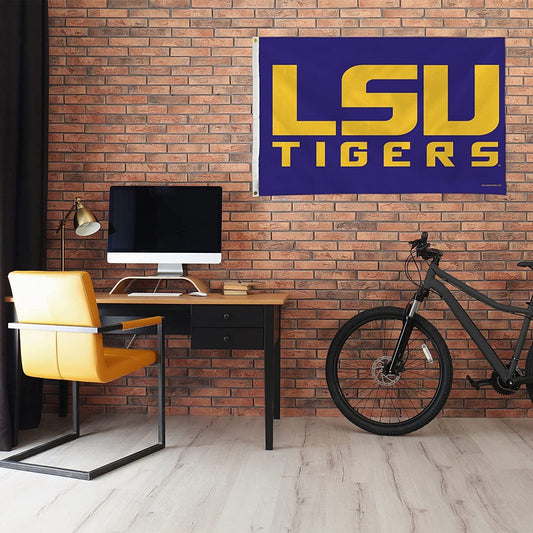 Louisiana State University Tigers LSU 3x5 Flag Banner Metal Grommets Outdoor Indoor by Fielders Choice