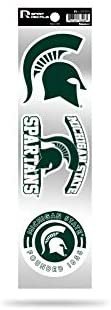 Michigan State Spartans 3 Piece Retro Spirit Decals Premium Throwback Stickers by Fielders Choice