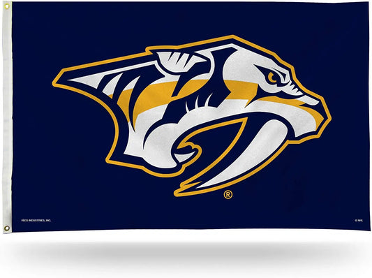Nashville Predators 3x5 Feet Premium Flag Banner with Metal Grommets Outdoor by Fielders Choice