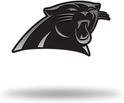Carolina Panthers Solid Metal Auto Emblem Antique Nickel Design by Fielders Choice