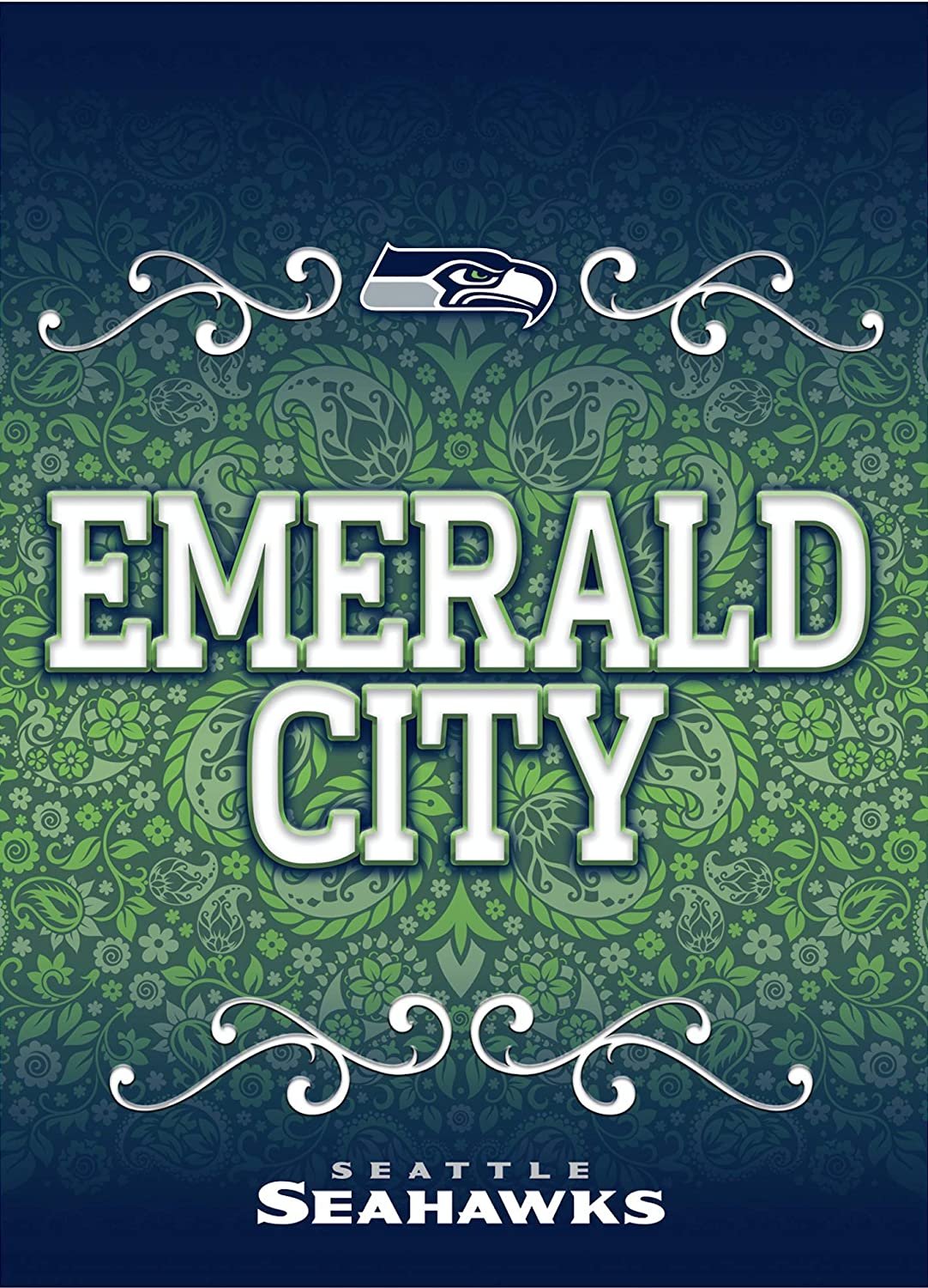 Seattle Seahawks Premium Garden Flag Banner, Double Sided, 13x18 Inch by Fielders Choice