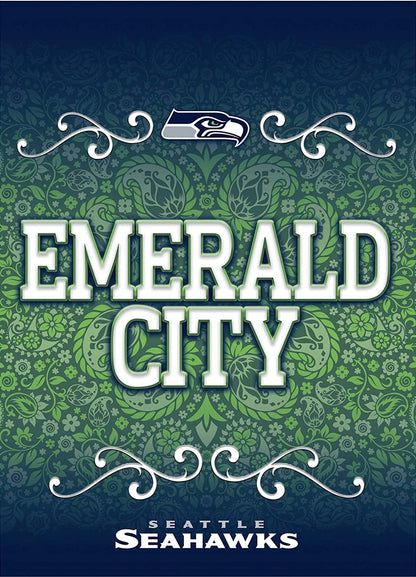 Seattle Seahawks Premium Garden Flag Banner, Double Sided, 13x18 Inch by Fielders Choice