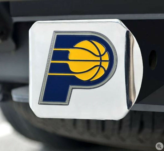 Indiana Pacers Hitch Cover Solid Metal with Raised Color Metal Emblem 2" Square Type III by Fielders Choice