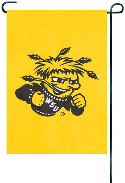 Wichita State University Shockers Premium Garden Flag Banner Applique Embroidered 12.5x18 Inch by Fielders Choice
