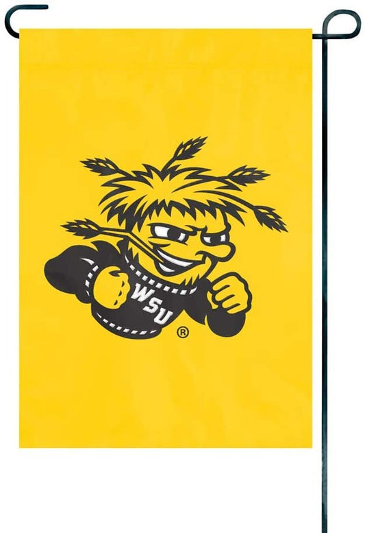 Wichita State University Shockers Premium Garden Flag Banner Applique Embroidered 12.5x18 Inch by Fielders Choice