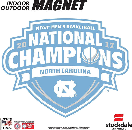University of North Carolina Tar Heels 2017 Champions 6" Magnet, Auto Home, Heavy Duty by Fielders Choice