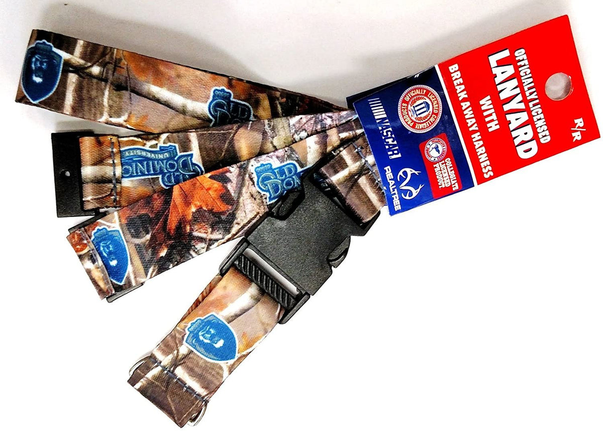 Old Dominion Monarchs CAMO RR Deluxe 2-Sided Lanyard Breakaway Clip w/J-Hook Keychain University of by Fielders Choice
