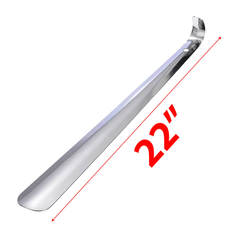 22in Extra Long Handle Shoe Horn Stainless Steel Metal Shoes Remover Shoehorn US by Anti Spier