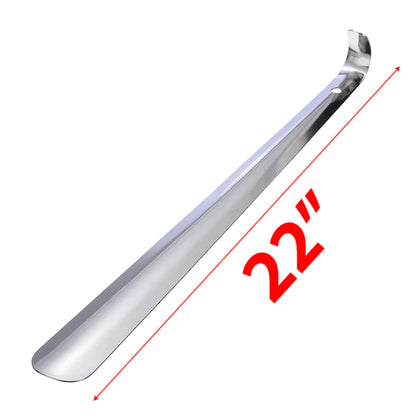 22in Extra Long Handle Shoe Horn Stainless Steel Metal Shoes Remover Shoehorn US by Anti Spier