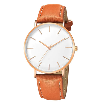 Simple Leather Men's Luxury Watches by Anti Spier