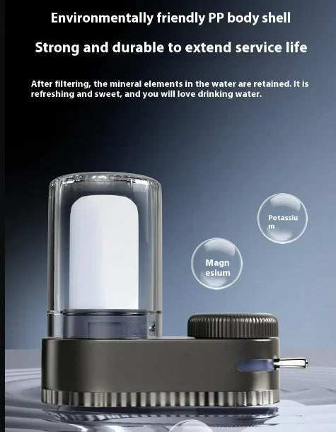 Installation-Free Faucet Water Purifier with Dual Output by Anti Spier