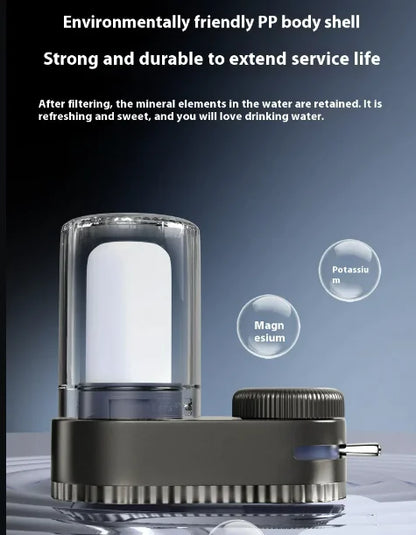 Installation-Free Faucet Water Purifier with Dual Output by Anti Spier
