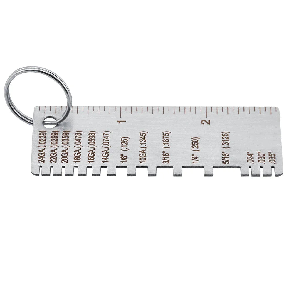 2PCS Thickness Gage Sheet Metal Gauge Measuring Tool Wire Gauge Stainless Steel by Anti Spier