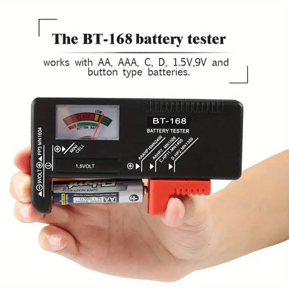 Universal Battery Tester for AAA AA C D 9V Batteries by Anti Spier