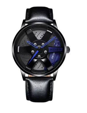 New Fashion Casual Car Wheel Hub Caliper Design Watches Men by Anti Spier