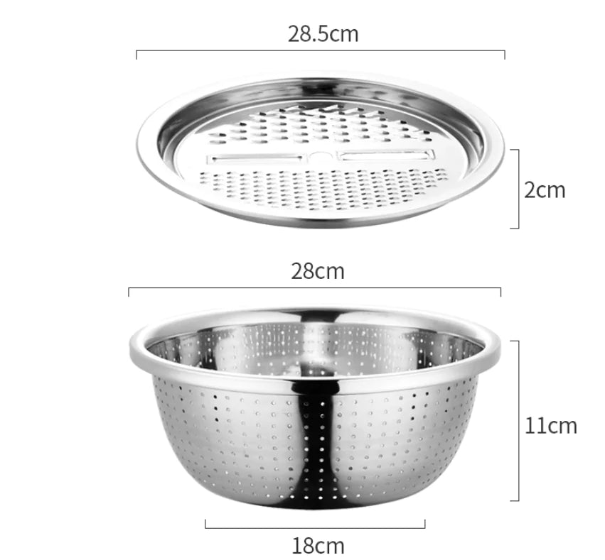 Stainless Steel Veggie Slicer Set by Anti Spier