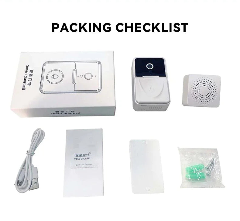 Wireless Security WiFi Smart Doorbell Intercom Video Camera Bell Chime Door Ring by Anti Spier