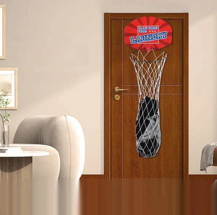 Hanging Basketball Laundry Basket by Anti Spier