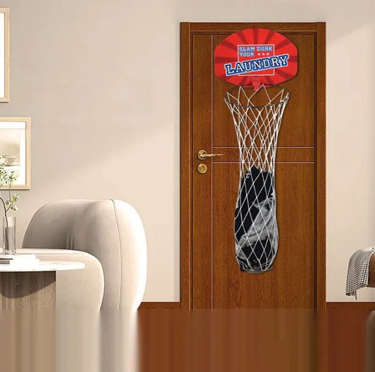 Hanging Basketball Laundry Basket by Anti Spier