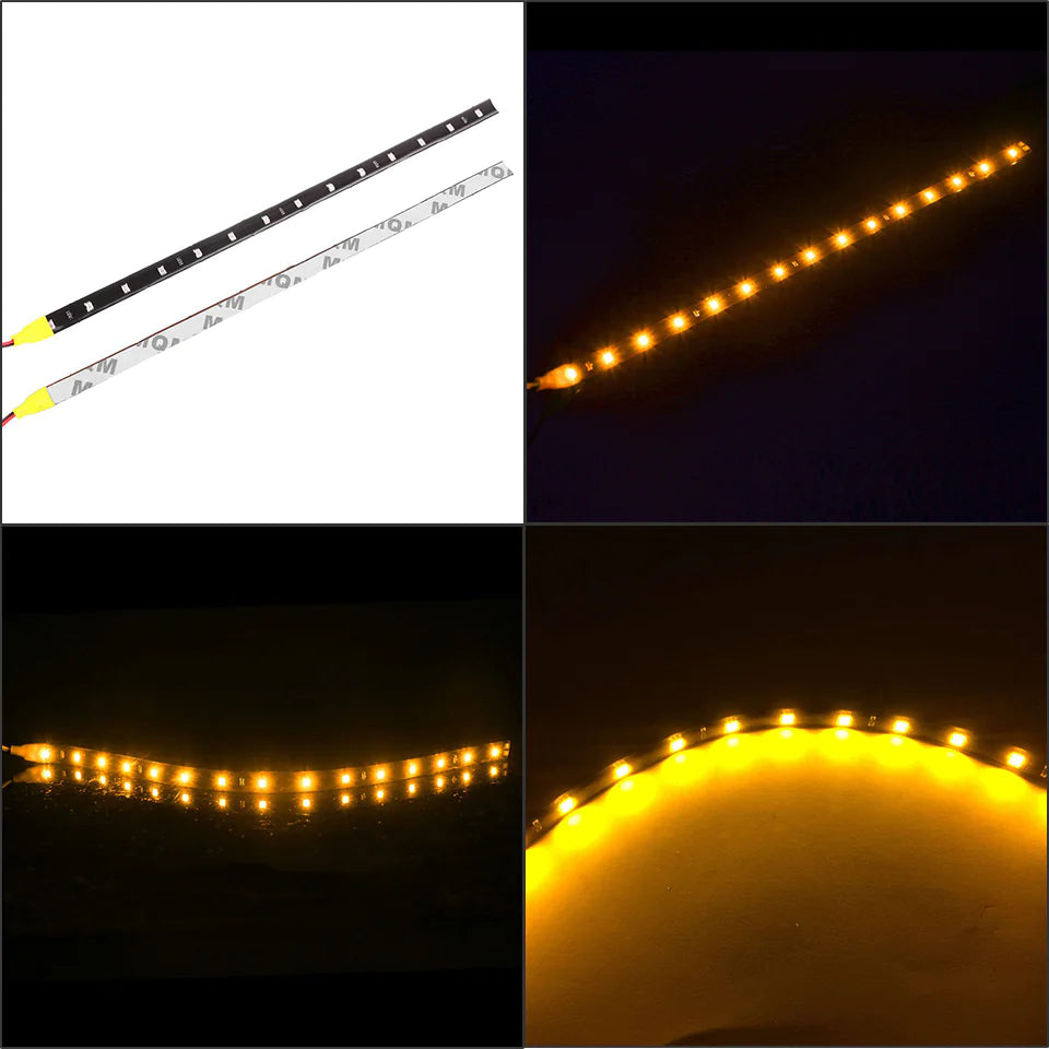 Lot Waterproof 12''/15 DC 12V Motor LED Strip Underbody Light For Car Motorcycle by Anti Spier