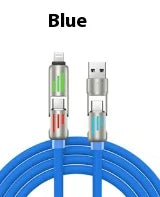 Colorful Four-In-One Fast Charge Cord by Anti Spier