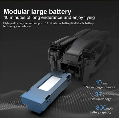 Drones Quadcopter 5G 4K GPS Drone X Pro with HD Dual Camera WiFi FPV Foldable RC by Anti Spier