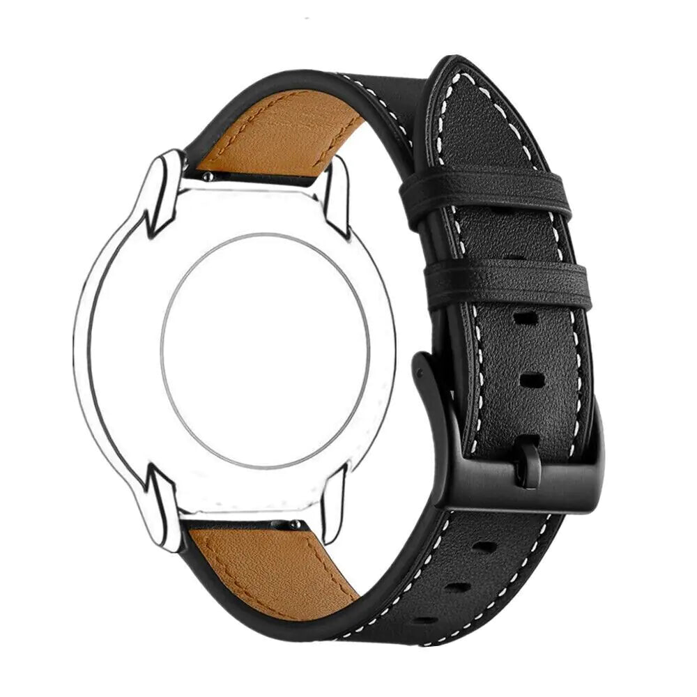 18mm 20mm 22mm Classic Genuine Leather Watch Band Strap Quick Release Wristband by Anti Spier