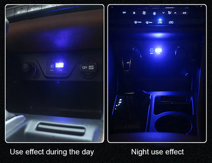 3x Mini Blue LED USB Car Interior Light Neon Atmosphere Ambient Lamp Accessories by Anti Spier