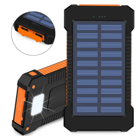 Waterproof Solar Charging 10000mAh Battery Backup by Anti Spier