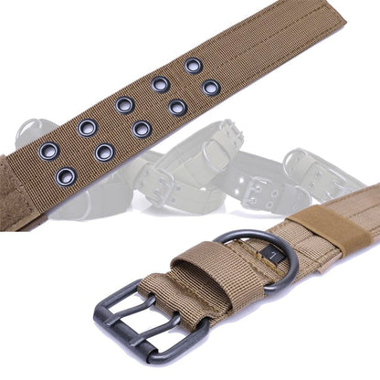 2" Wide Tactical Heavy Duty Nylon Large Dog Collar K9 Military With Metal Buckle by Anti Spier