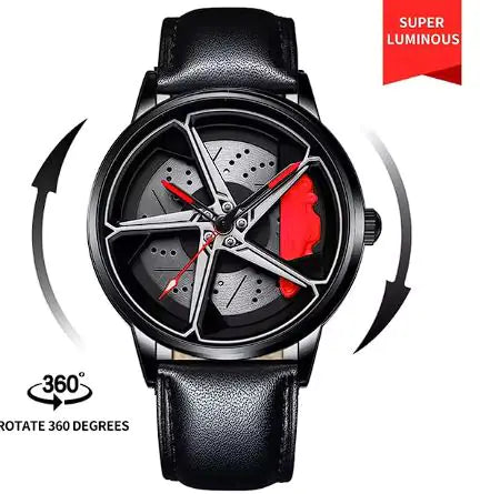 Men's Sports Car Wheel Watch by Anti Spier