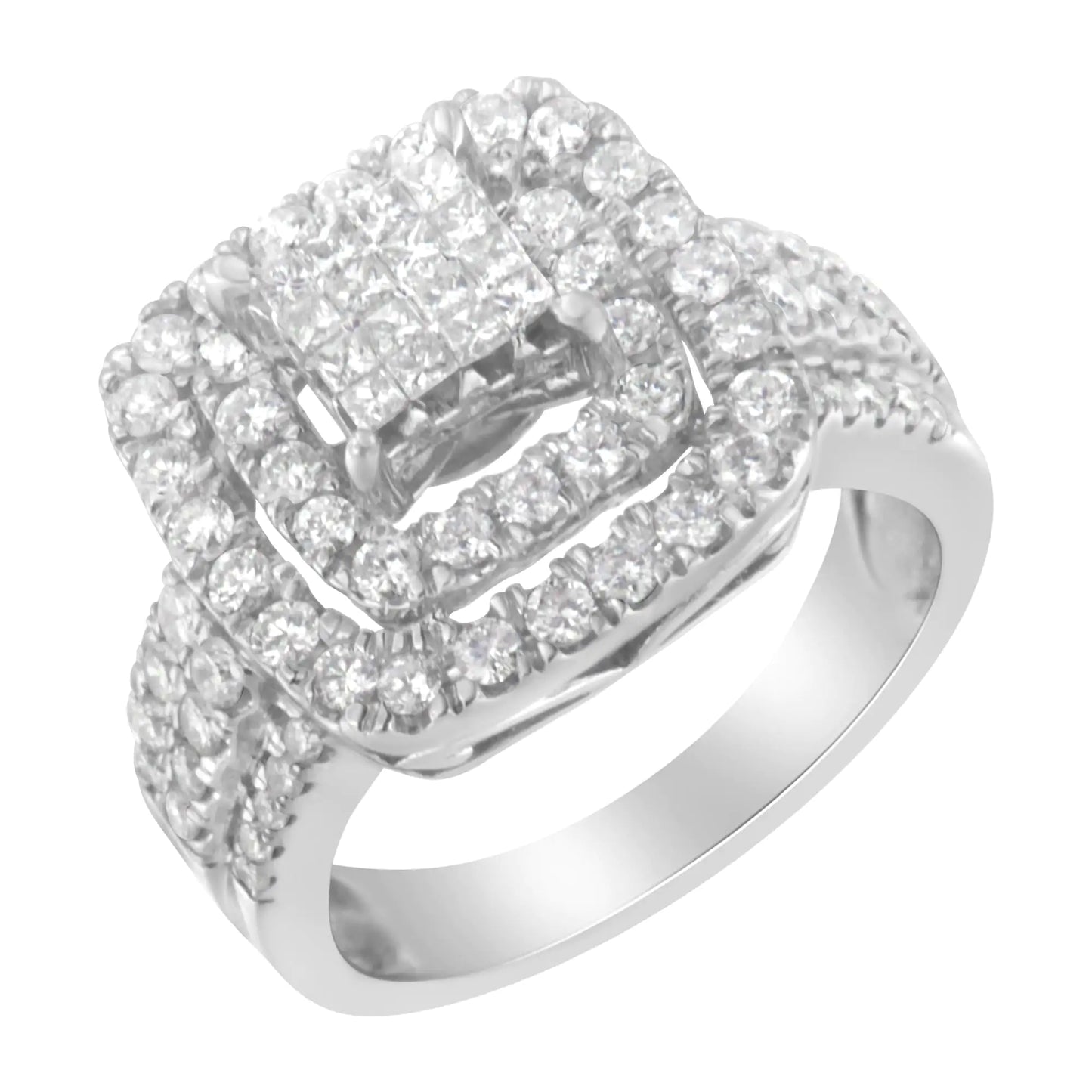 14KT White Gold Diamond Cocktail Ring (1 1/2 cttw, H-I Color, SI2-I1 Clarity) by Anti Spier