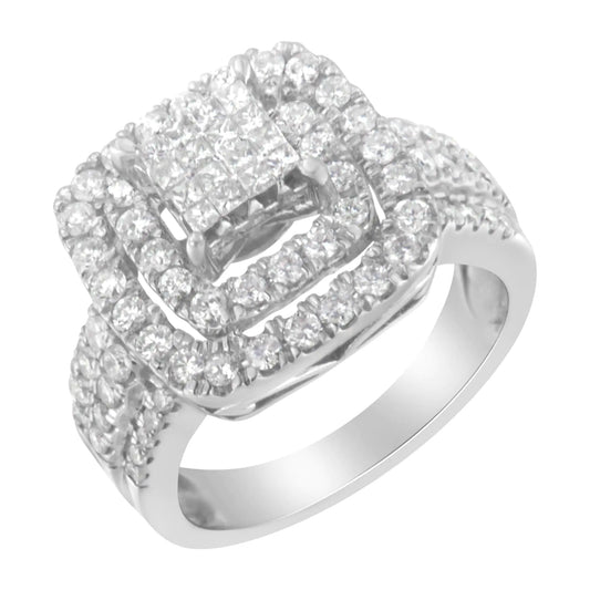14KT White Gold Diamond Cocktail Ring (1 1/2 cttw, H-I Color, SI2-I1 Clarity) by Anti Spier