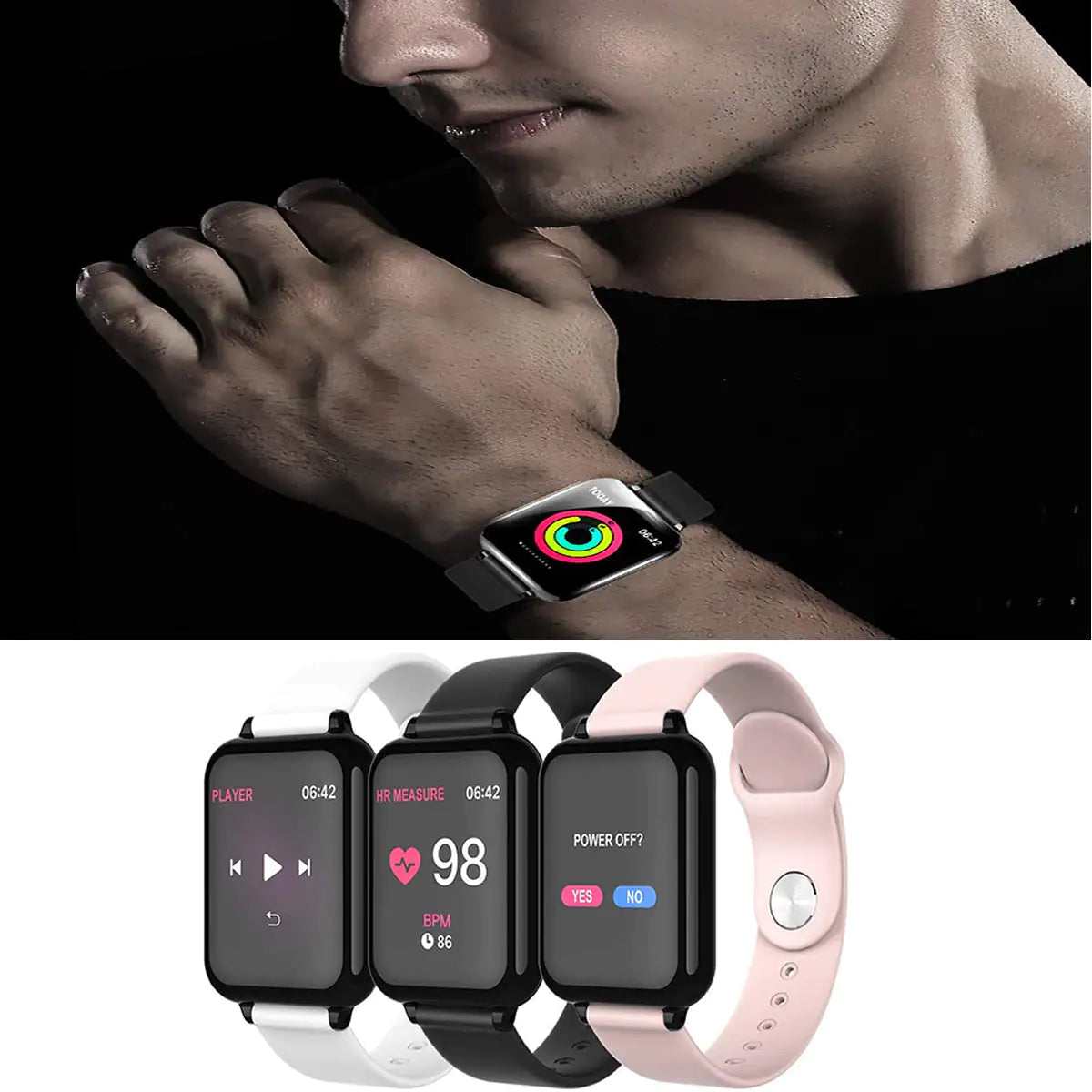 Smart Fit Total Wellness And Sports Activity Watch by Anti Spier