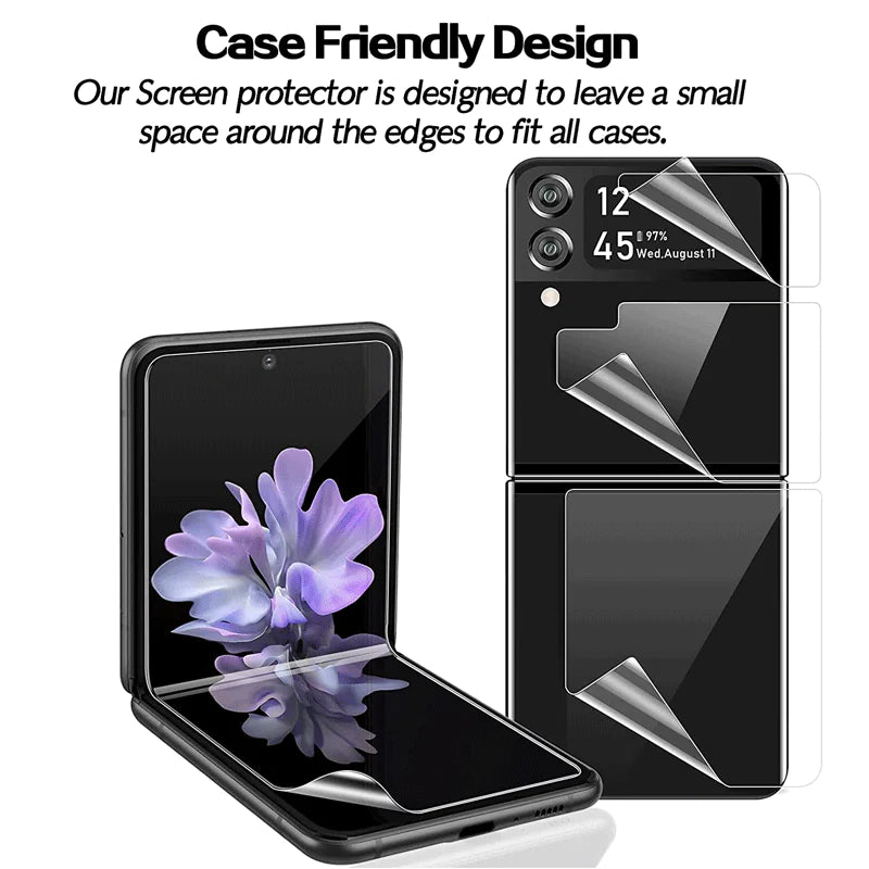 For Samsung Galaxy Z Flip 3 5G Soft Hydrogel Screen Protector Film/HD Lens Cover by Anti Spier