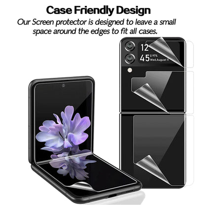 For Samsung Galaxy Z Flip 3 5G Soft Hydrogel Screen Protector Film/HD Lens Cover by Anti Spier