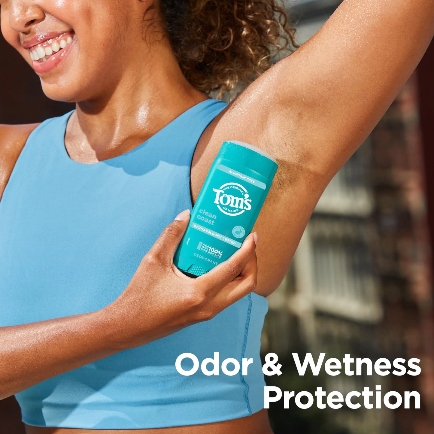 Tom’s of Maine Clean Coast Aluminum Free Natural Deodorant For Women & Men | Goes on Clear | Odor & Wetness Protection | Naturally Derived and Moisture-Locking Ingredients | 3.25 oz 3.25 Ounce (Pack of 1) by Anti Spier