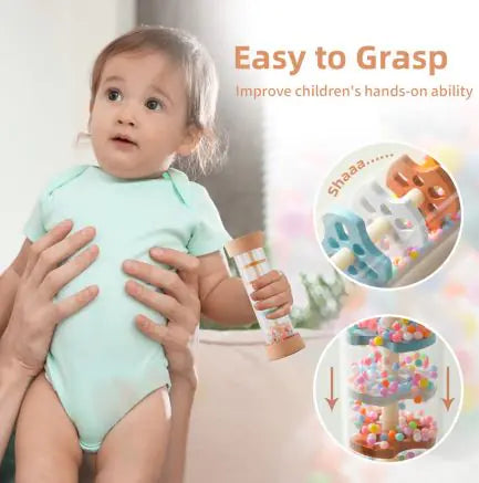 Hourglass Rain Music Baby Rattle by Anti Spier