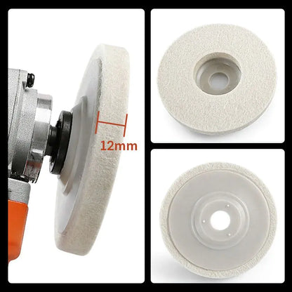 Wool Polishing Wheel Disc for Angle Grinder by Anti Spier