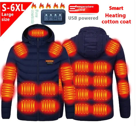 Men's 21 Heating Cotton-padded Jackets by Anti Spier