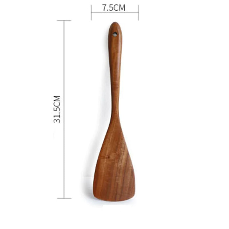 Essential Non-Stick Cookware & Wooden Spoon Set by Anti Spier